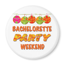 Tropical Bachelorette Party Weekend magnets