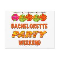 Tropical Bachelorette Party Weekend postcards by weddingsareus Tropical Bachelorette Party Weekend postcards