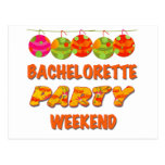 Tropical Bachelorette Party Weekend Postcards
