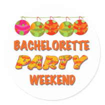Tropical Bachelorette Party Weekend stickers