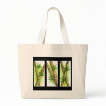 Tropical Bamboo Painting - Multi Tote Bags
