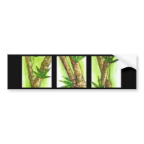 Tropical Bamboo Painting - Multi Bumper Sticker