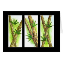 Tropical Bamboo Painting - Multi Greeting Card