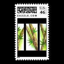 Tropical Bamboo Painting - Multi stamps