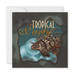 Tropical beach "any age" elegant party custom announcement