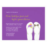 Tropical Beach Flip Flops Summer Wedding Invite