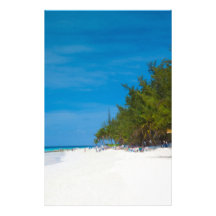 Tropical Beach in Barbados Stationery Design