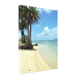 Tropical Beach Paradise Canvas Print
