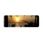 Tropical Beach Paradise Return Address Labels