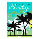 Tropical Beach Party Custom Announcement