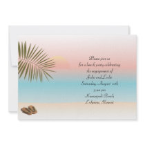 Tropical Beach Party Invitation by pinklilypress Tropical Beach Party Invitation