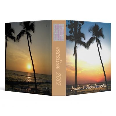 Tropical Beach Photo  Album Vinyl Binder
