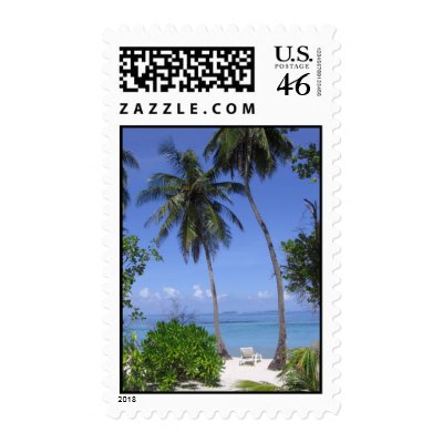 Tropical Beach Postage