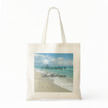 Tropical Beach Scene Personalized Keepsake Bag