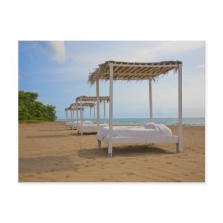 Tropical Beach Scene postcard