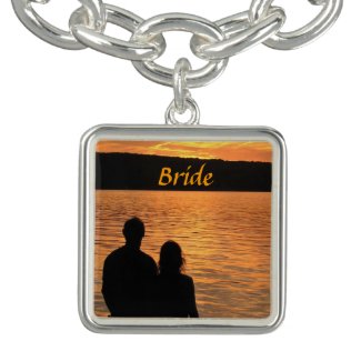 Tropical Beach Sunset Bride Bracelet