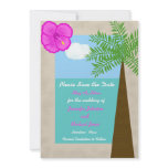 Tropical Beach Theme Save the Date Invitation