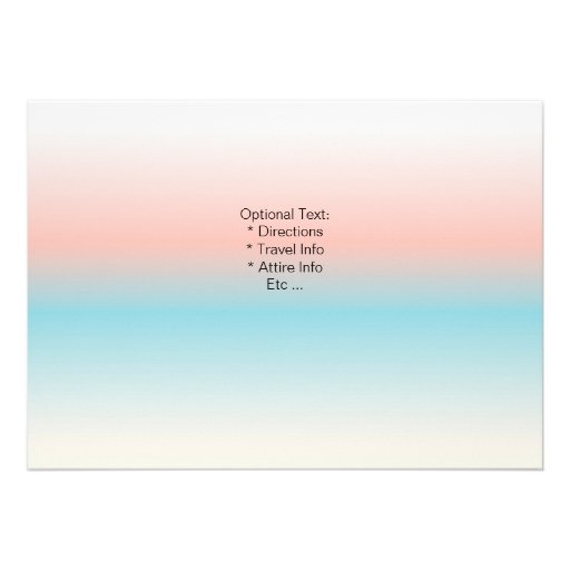 Tropical Beach Wedding Custom Invite