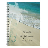 Tropical Beach Wedding Notebook