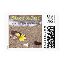 Tropical Beach Wedding Postage Stamp