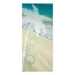 Tropical Beach Wedding Program Rack Card Design