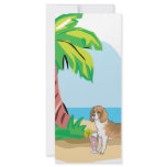 tropical beagle custom rack card