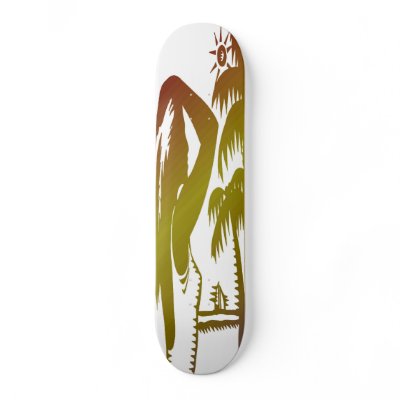 Tropical Beauty Skate Board Decks by Paddydee56