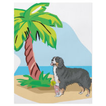 tropical bernese mountain dog full color flyer