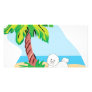 Tropical Bichon Frise Photo Card