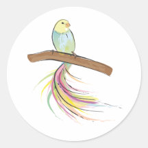 Tropical Bird Stickers
