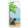 tropical black lab full color rack card