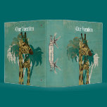 Tropical Blue Boho Giraffes  Album binders