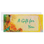Tropical Borders Gift Certificate template Custom Rack Card