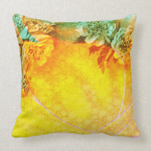 Tropical Borders Throw Pillow