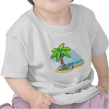 Tropical Boston Terrier Tee Shirt