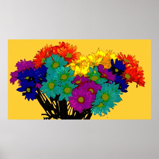 Tropical Bouquet Poster