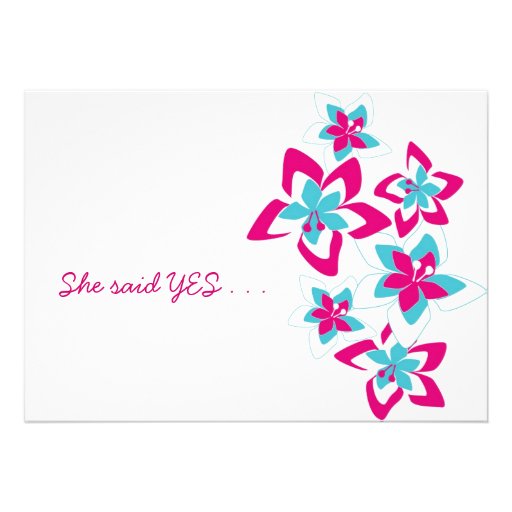 Tropical Bridal Shower invitation