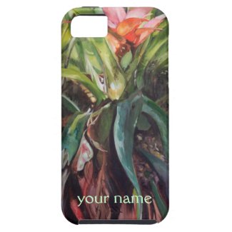 Tropical Bromeliad Oil Painting iPhone 5 Case