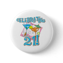 Tropical Celebrating 21 buttons