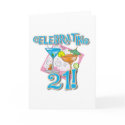 Tropical Celebrating 21 cards by birthdayTshirts Tropical Celebrating 21 cards