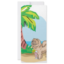 tropical chow chow personalized rack card