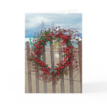 Tropical Christmas Wreath Card