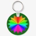 Tropical colors star keychain.