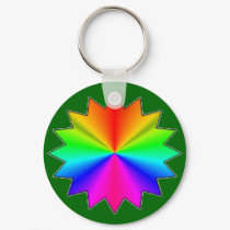 Tropical colors star keychain. by Zenyaris Tropical colors star keychain.