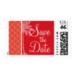Tropical Coral & Red Swirl Stamps