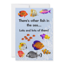 Tropical Coral Reef Fish Divorce Party Invitation