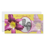 Tropical Daylily Save the Date Photo Greeting Card