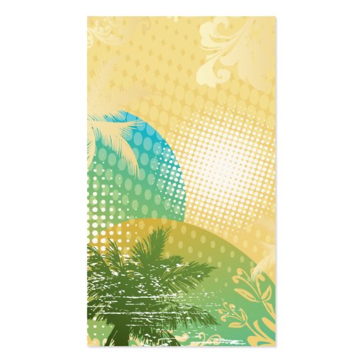 Tropical Delight Business Card Template (back side)