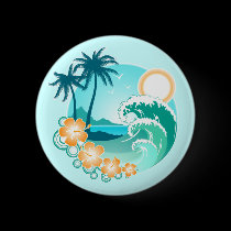 Tropical Design buttons