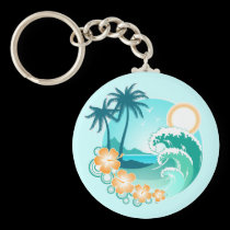 Tropical Design keychains
